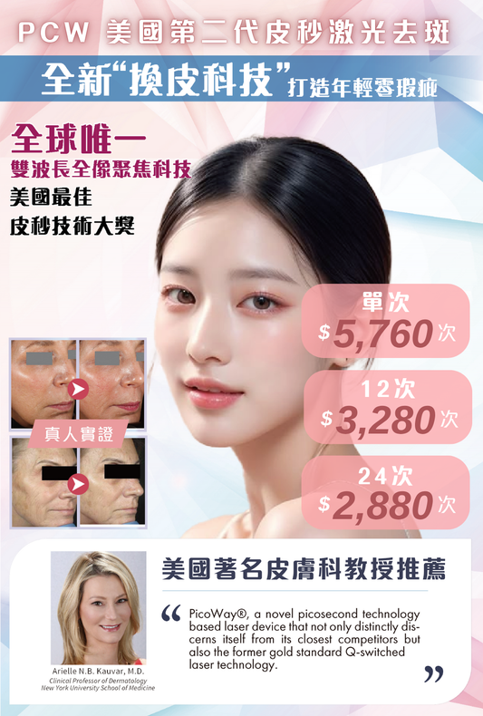 PCW 美國第二代皮秒激光去斑